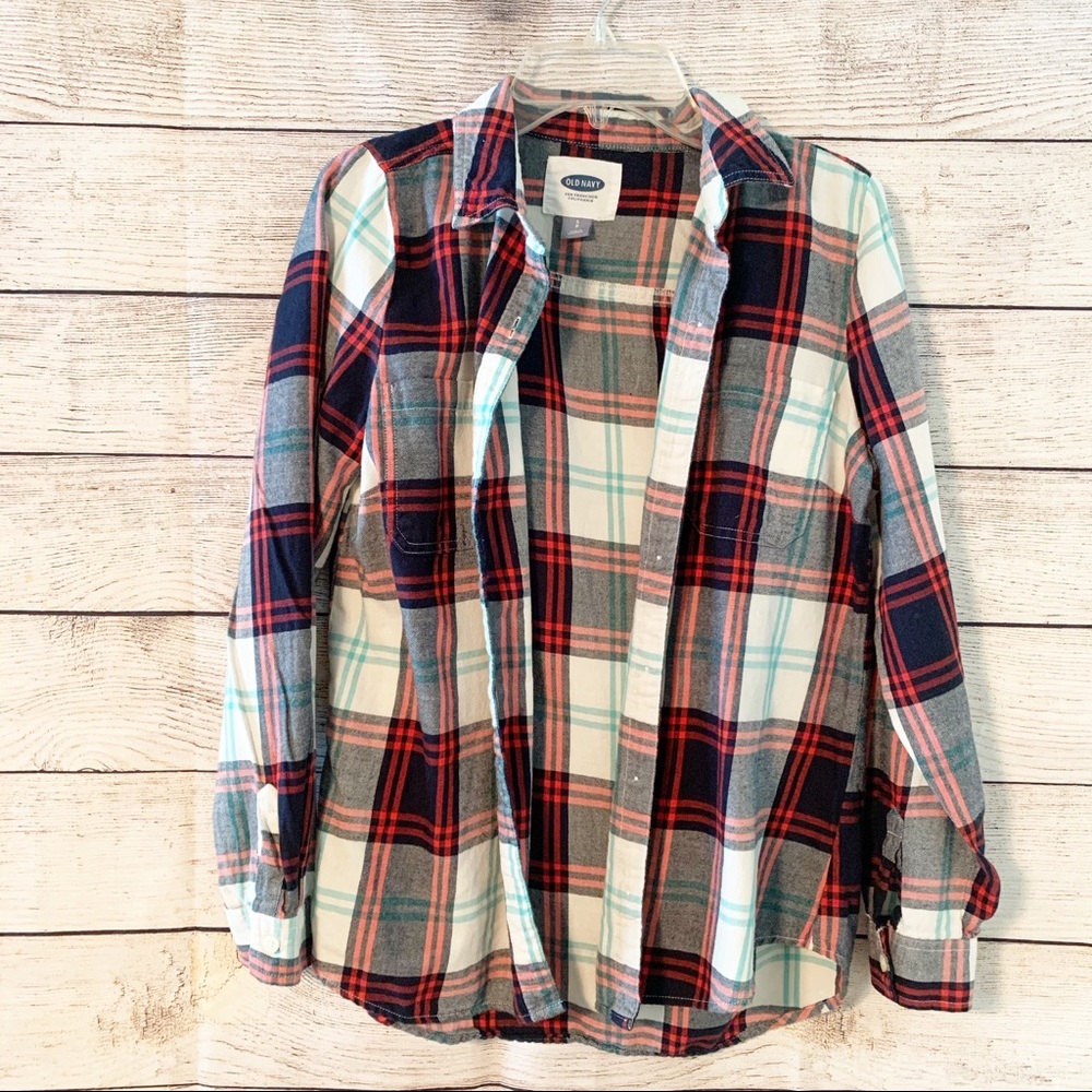 OLD NAVY Plaid Button Down Flannel